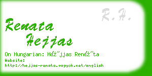 renata hejjas business card